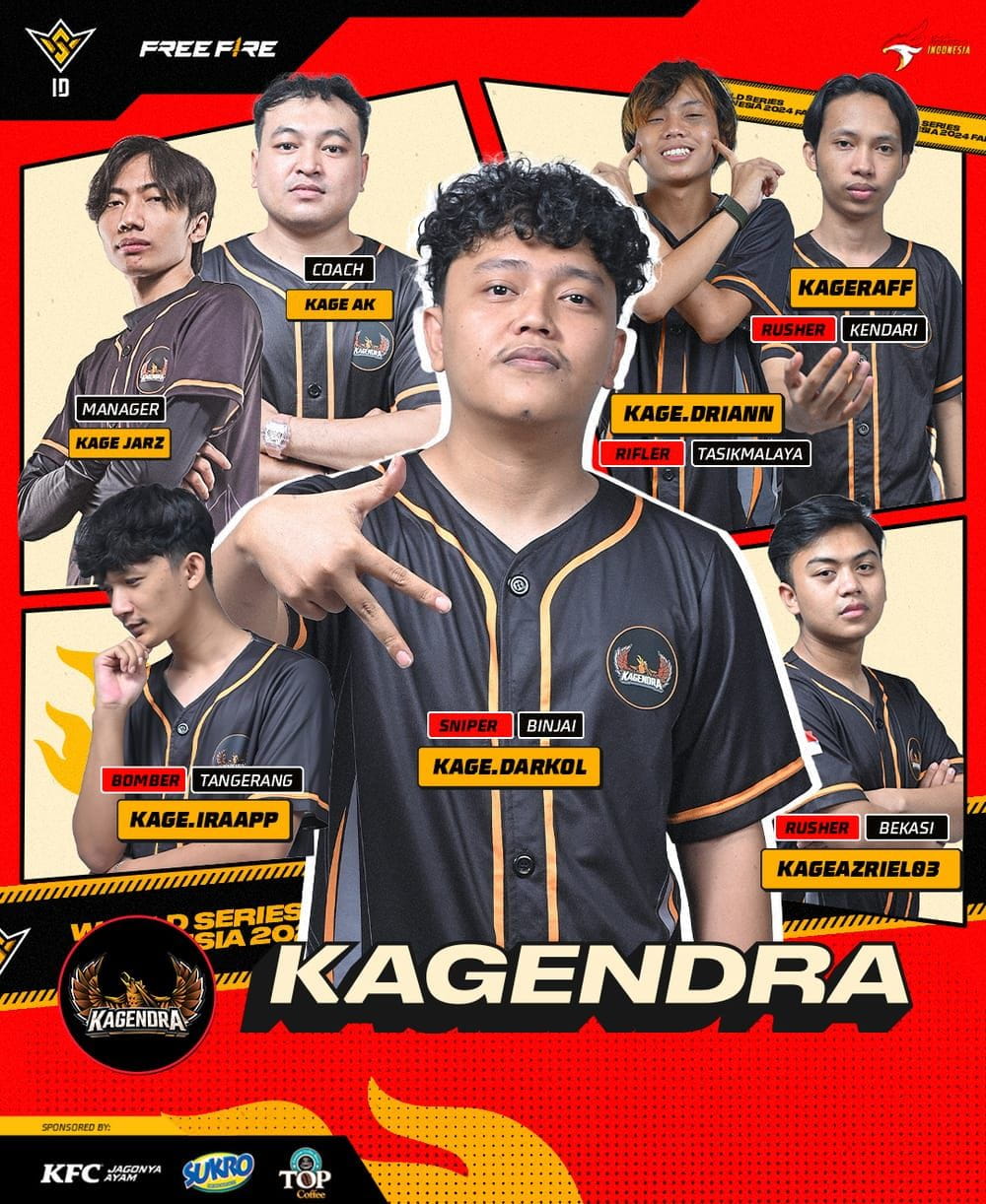 Potret tim Kagendra | Sumber: Garena Indonesia